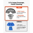 thumbnail image 4 of 2.6 Gal 2.5 horsepower convenient Dry Shop Vac, 800W, 1.25"x4ft Hose, 9.2ft Cord, Nozzles for Home Garage Jobsite, Black/Orange, 4 of 12