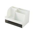 thumbnail image 1 of ziyahi Remotes Brushes Table Organizer with Drawer Home Office Tabletop Multifunctional Makeup Tool Stationery Storage Box White, 1 of 9