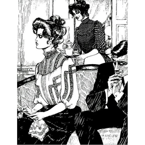 Folkwear Gibson Girl Blouse #205 High Collar Ladies Shirt Top 1900's Reproduction Sewing Pattern (Pattern Only) folkwear205