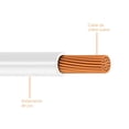 thumbnail image 2 of Cable De Cobre Viakon Thw-lscalibre 12 Blanco Caja De 100 Mt, 2 of 5