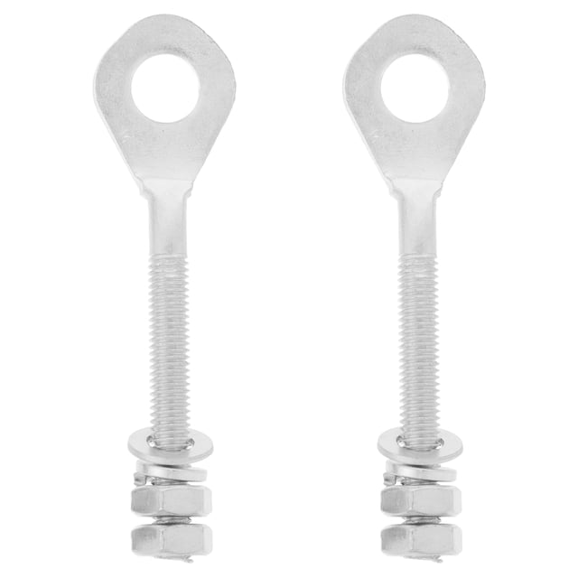unbranded 2Ud Ajustadores De Cadena Para Atv Y Motocicleta Con Universal Y Color Plata