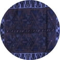 thumbnail image 1 of Ahgly Company Indoor Round Persian Blue Traditional Area Rugs, 7' Round, 1 of 4