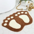 thumbnail image 1 of Novobey Bathroom Rugs Bath Mat Footprint Rug in Home Anti-slip Water AbsorptionExtra Thick Super Soft Absorbent Perfect Absorbent Plush Easy to Washable, 1 of 3
