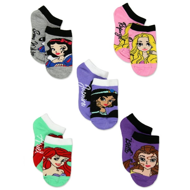 Disney Princess Toddler Girls 5 pack No Show Sock Set DP287GNS