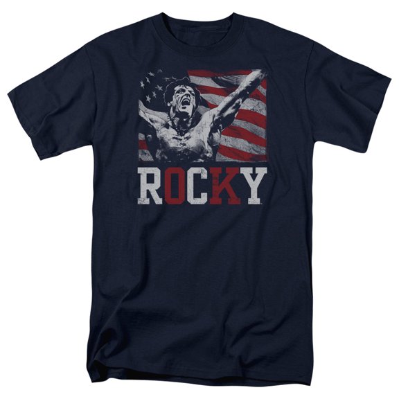 Rocky Flag Champion Adult 18/1 T-Shirt Navy