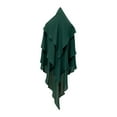 thumbnail image 1 of Pañuelo hijab para mujer, de color liso, cómodo y transpirable para niñas. Verde, 1 of 9