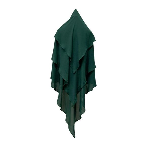 Milaget Elegant Women Hijab Lightweight Scarf Breathable Comfortable Head Scarf Wrap for Green