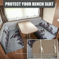 thumbnail image 2 of FOR U DESIGNS Raven Rose Pattern 2 Pack RV Dinette Cushion Covers Washable Camper Cushion Slipcover Scratch-Resistant Sofa Chair Cover Camper Seat Covers Dinette Booth, 2 of 7