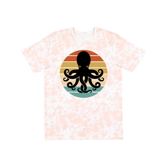 Inktastic Octopus Retro Vintage Sunset T-Shirt