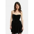 thumbnail image 3 of Bardot Womens Elsie Velvet Embellished Mini Dress, 3 of 11