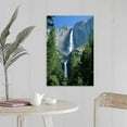 thumbnail image 5 of GREATBIGCANVAS Upper and Lower Yosemite Falls, Canvas Wall Art Print, Waterfall Home Decor Artwork, 16"x24", 5 of 8