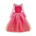 thumbnail image 3 of HAWEE Princess Dress Pink Costume for Toddler Girls, Birthday Party Fairy Dress up, Pink, 3 of 7
