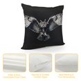 thumbnail image 4 of Orinice Owl Wings Graphic Decorative Cushion Throw Pillow Cover for Home Couch Living Room 20x20in, 4 of 5
