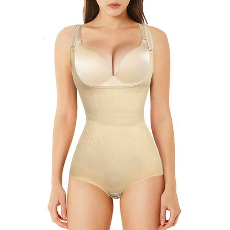 

VASLANDA Women Waist Trainer Bodysuit Fajas Postparto Slim Full Body Shapewear Tummy Control Corset