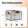 thumbnail image 4 of KLL Pumpkin And White Marble Print 4 Slice Toaster Dust Covers Kitchen Small Appliance Cover with 2 Pockets,Can hold Jam Spreader Knife & Toaster Tongs (12.4 x 10.6 x 8.2), 4 of 6