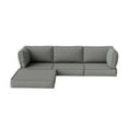 thumbnail image 6 of Snubbull Patio Furniture Cushions, Replacement Outdoor Cushions for 4-Seat Sectional Sofa,Waterproof & Zipped, Light Gray, 6 of 6