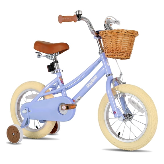 JOYSTAR Girls Bike for 2-13 Years Old Toddlers and Kids, 12" 14" 16" 18" Kids Bike with Training Wheels & Basket, 20 Inch Kid's Bicycle with Kickstand, Retro Style Bikes
