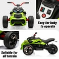 thumbnail image 2 of EastVita 12V 3 Wheeler Ride on ATV Electric Motorcycle, Battery Powered Electric Vehicle w/LED Lights, High & Low Speed, Horn, Music, USB, Treaded Tires, Ride on Car, 2 of 9