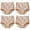 4Apricot, variant on G&Y Women's Cotton High-Waist Tummy Control Underwear, 4-Pack, Black, Beige