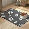 thumbnail image 2 of Dog Food Mats for Floors, Absorbent Quick Dry Pet Cat Food Mat, Dog Bowl Mats for Food and Water Dispenser Mat, Eco-Friendly Dog Accessories Pet Supplies 12"x20", 2 of 6
