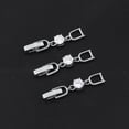 thumbnail image 4 of Necklace Bracelet Extenders, 3Pcs White Gold Plated Crystal Rhinestone Foldover Extension Clasp Set for Women, 4 of 6