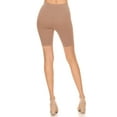 thumbnail image 4 of MOA COLLECTION Women's Solid Biker Shorts High-Waist Stretch Workout Pants, 4 of 4