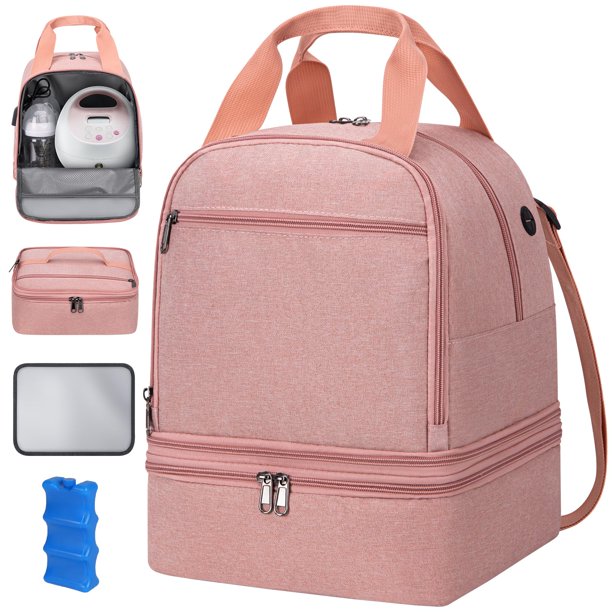 Bolsa para sacaleches OCKLILY, bolsa para sacaleches con bolsa de hielo, tapete impermeable