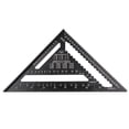 thumbnail image 1 of 12 Inch Rafter Square Aluminum Alloy Metric Triangle Ruler Double Scale Triangle Protractor Layout Gauge, 1 of 8