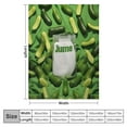 thumbnail image 4 of Nawypu Pickle Blanket for Kids, Pickle Lovers - Soft, Lightweight -  Crib Size Blanket for Couch, Sofa - Green Funny Fuzzy Throws Gifts for Christmas with Name, 4 of 6