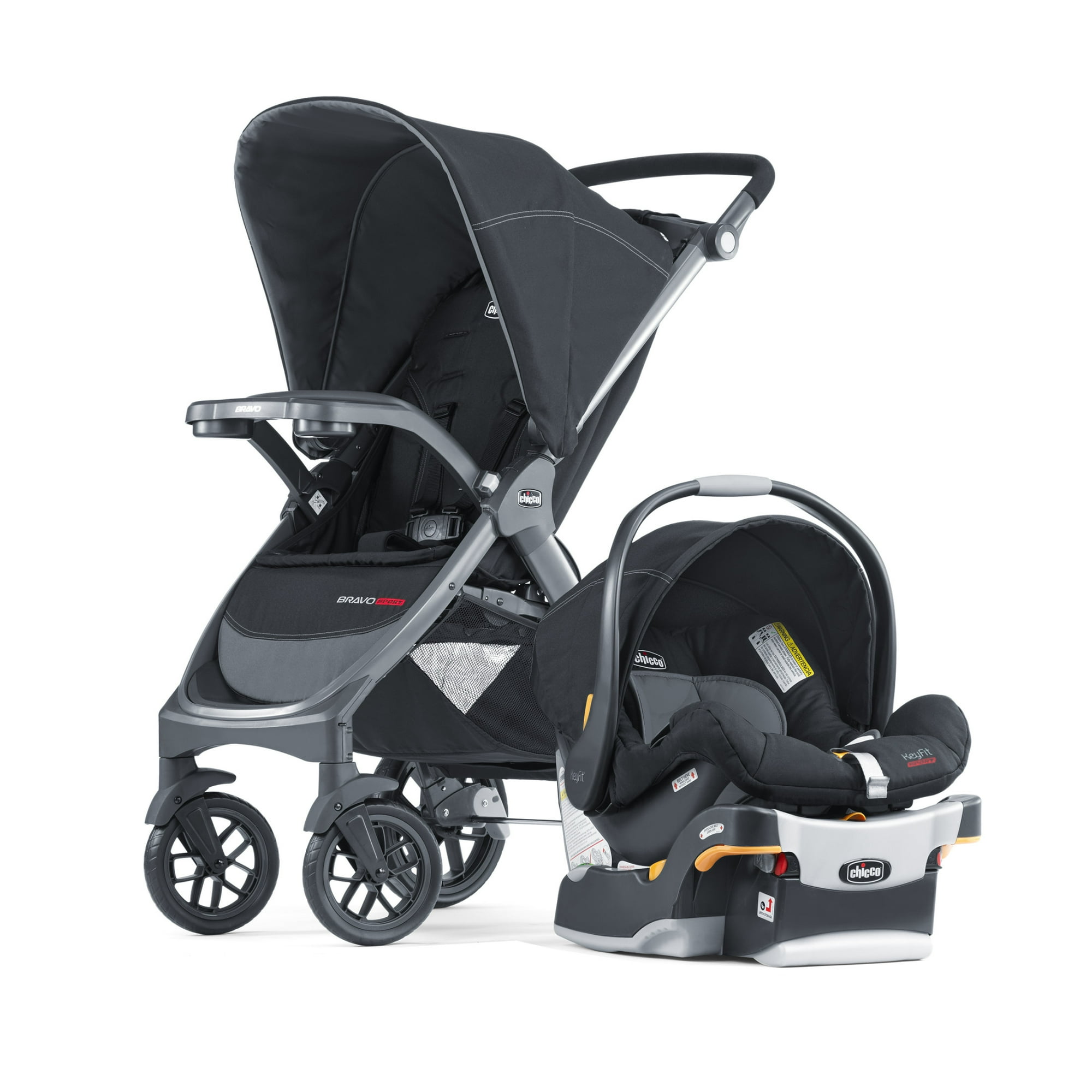 Chicco Bravo Sport Trio Travel System - Iron (Black)