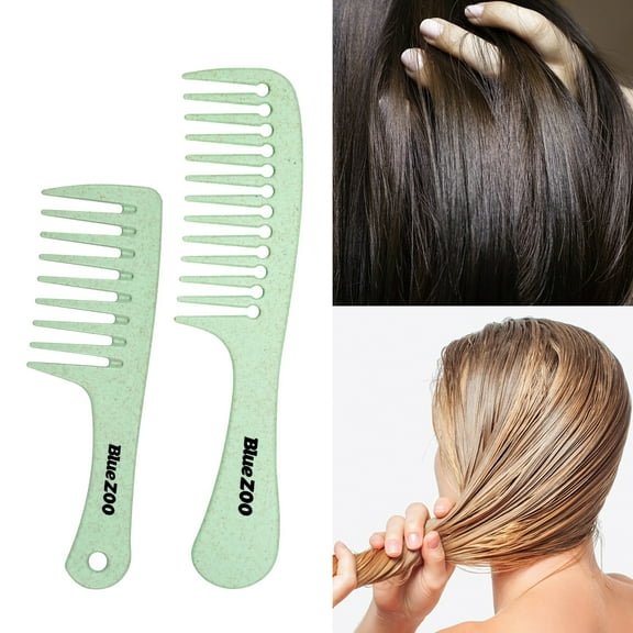 Cheers US 3pc/set Wide Tooth Detangling Hair Comb Detangling Hair Comb Hair Styling Comb Set, Carbon Fiber Styling Cutting Comb Anti Static Heat Resistant Comb