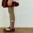 thumbnail image 4 of Coerni Baby Girls Ribbed Tights Comfy Cotton Pantyhose Toddler Winter Warm Stockings Soft Knit Leggings Kids Cute Ballet Pants, 4 of 8