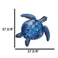 thumbnail image 2 of Marine Ocean Harmony Series Blue Bermuda Elegant Sea Turtle Metal Wall Decor, 2 of 8