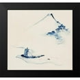 thumbnail image 2 of Hokusai, Katsushika 21x20 Black Modern Framed Museum Art Print Titled - A Person in a Small Boat on a River with Mount Fuji in the BackgroundÂ&nbsp;, 2 of 5