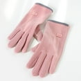 thumbnail image 6 of QSAWXQZ Women's Fleece Velvet Thermal Gloves Solid Windproof Waterproof Warmer Athletic Gloves for Outdoor Pink Free Size, 6 of 6