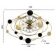 thumbnail image 4 of Reloj colgante de lujo, reloj de pared moderno creativo silencioso, reloj decorativo con números arábigos para sala de estar, restaurante, dormitorio, Soledad Reloj de pared, 4 of 10