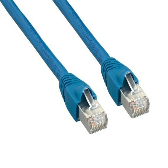 SANOXY Cables and Adapters; 100ft Cat6a 600 MHz Shielded Snagless Ethernet Network Patch Cable, Blue