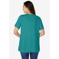 thumbnail image 2 of Woman Within Plus Size Eyelet Henley Tee, 2 of 6