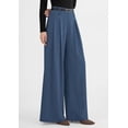 thumbnail image 3 of PRETTYGARDEN Womens Fall Wide Leg Trousers High Elastic Waist Loose Pleated Long Flowy Palazzo Work Pants with Pockets, 3 of 6