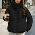 thumbnail image 5 of DAFPZW Oversized Winter Coats for Women Lightweight Puffy Warm Quilted Padded Down Puffer Jacket Outerwear with Pockets, 5 of 8