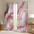 thumbnail image 2 of Pink Watercolour Marble 30%-50% Blackout Curtains 52"Wx63"L 2 Panels Abstract Art Curtains & Drapes For Teens Adults Colorful Retro Artwork Style Curtains Stone Pattern Window Curtains, 2 of 6