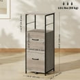 thumbnail image 3 of Vinsetto Filing Cabinet with Hanging Bars for Letter A4 Distressed Grey, 3 of 10