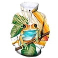 thumbnail image 4 of Sudadera con capucha con estampado 3D de ranas coloridas para hombre, sudadera con estampado divertido de animales, camisetas deportivas para exteriores, jerséis de calle de otoño, manga larga, 4 of 5