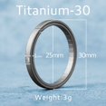 thumbnail image 1 of LLavero de titanio negro para hombre, llavero plano, soporte de anillos, hebilla de arco EDC ligero, accesorios, Gadgets, venta al por mayor, 1 of 4