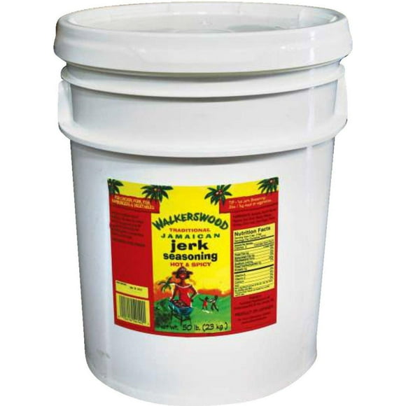 Walkerswood Jerk Seasoning - 23kg - Single Pack - Authentic Jamaican Flavor - For Meat, Seafood, & Vegetables (1ct)
