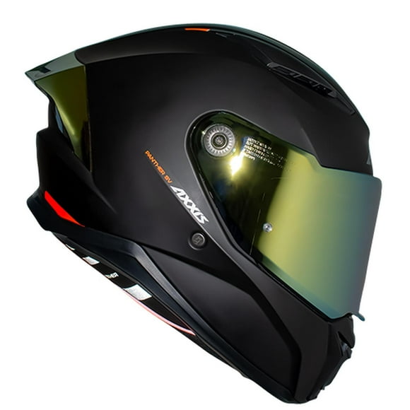 Casco Moto Doble Certificado Dorado Panther Solid Talla XXL