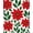 Red, Pattern 4, variant on ODIKA 4'x6' Machine Washable Non-Slip Area Rug, Snowflake Latch Hook Kit Canvas Holiday Crafting Project High Traffic Rug, Gray, 635067
