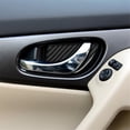 thumbnail image 4 of Real Bright Soft Car Interior Carbon Fiber Sticker Decoration4Pcs Carbon Fiber Interior Door Handle Bowl Cover For Nissan Rogue/X-TrailAuto Car Protection Interior Accessories, 4 of 8