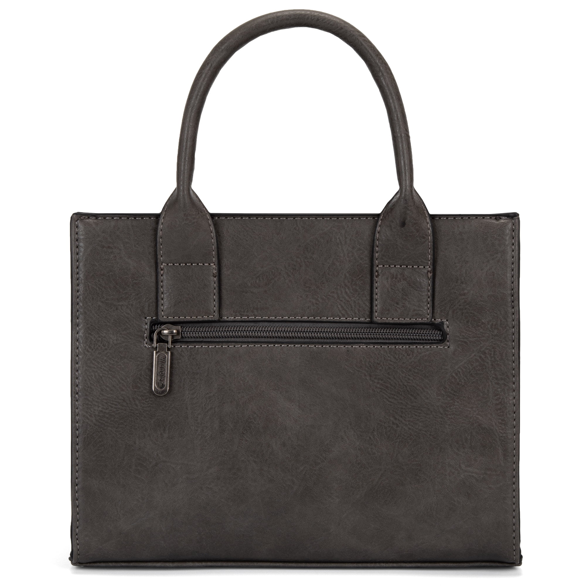 Wrangler Medium Tote Bag for Women Designer Satchel Handbags Top-handle Purses with Strap, Leopard-Light Grey
