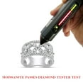 thumbnail image 7 of 3/4 ct. t.w Round Cut Lab Created Moissanite Diamond Double Row Floral Wedding Band Ring For Women In 14K Solid White Gold (G-H Color, VVS1 Clarity, 0.75 Cttw)-4.5, 7 of 7